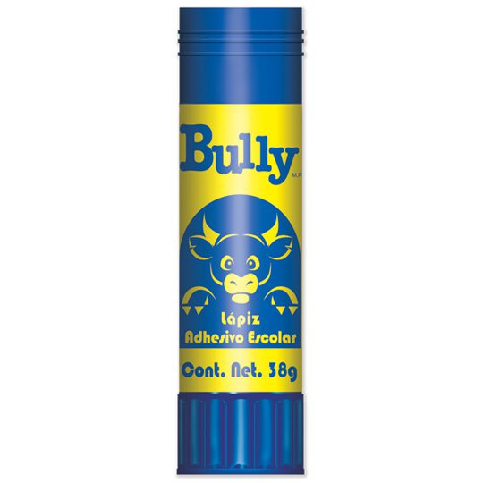 Lápiz adhesivo Bully de 38 grs 1 pieza Color transparente, fácil de usar, presentación primer empaque: charola con 5 piezas, no tóxico - 2356687