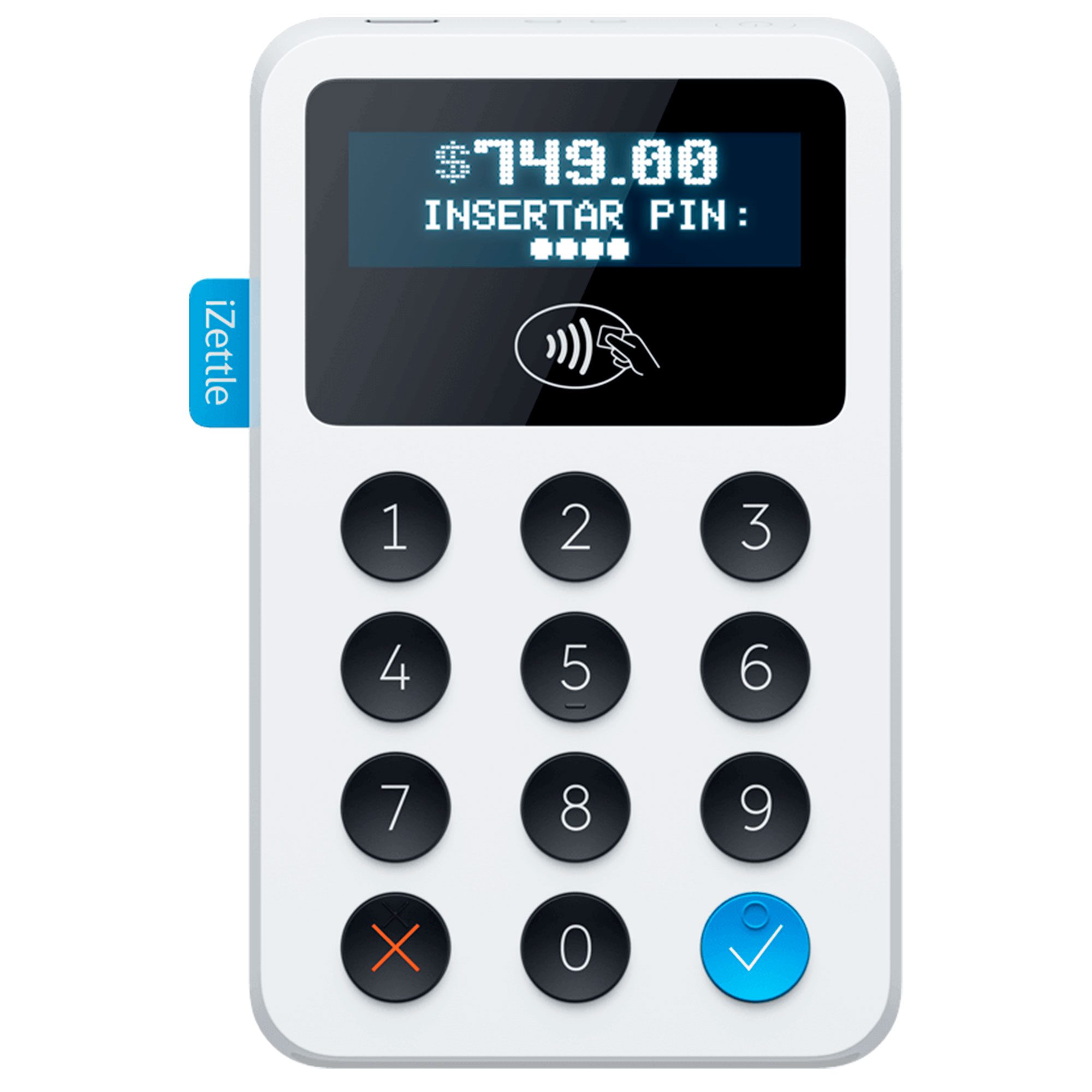 Lector de tarjetas Zettle, Modelo: Z1    Lector Bluetooth Zettle para punto de venta móvil y recibir pagos con tarjeta de crédito o débito en tu celular o tablet. Modelo: Z1303172R                                                                                                                     172R                                     - ZETTLE