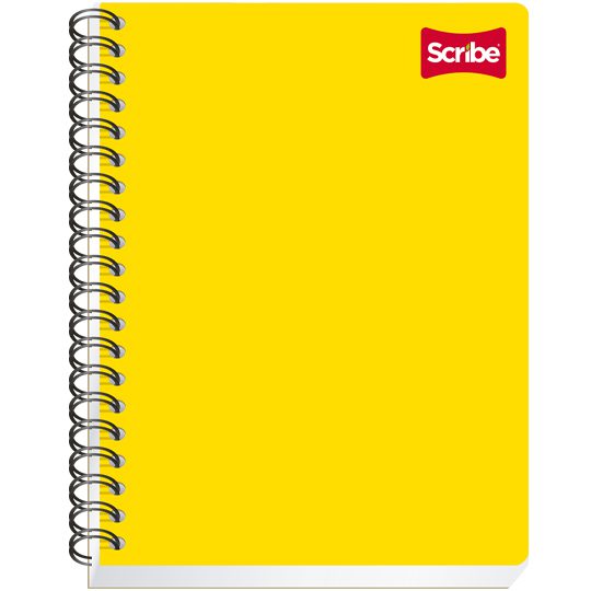 Cuaderno Scribe profesional clásico cuad Espiral doble, pasta semi rígida, 100 hojas, cartón resistente, colores surtidos                                                                                                                                                                                ro chico (5 mm), con 100 hojas           - Código: 1012902 | Compra en Guadalajara