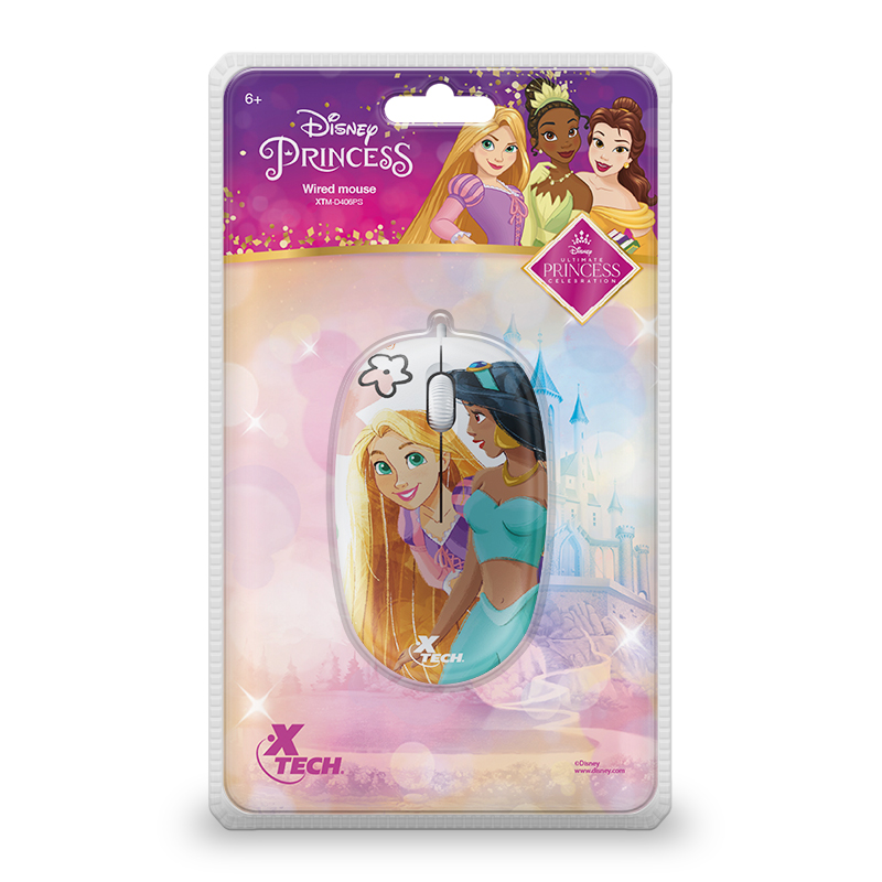 Xtech  XtmD406Ps  Mouse  Usb  Wired  Disney Princess - XTECH