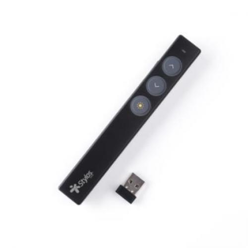 APUNTADOR STYLOS NEGRO UNIVERSAL, USB, 200 MTS, 2.4 G (STAPRL1B) - STAPRL1B
