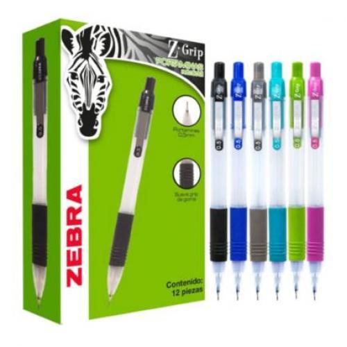 Lapicero Zebra Z-Grip 0.5mm Color Azul Cobalto - 6520-06