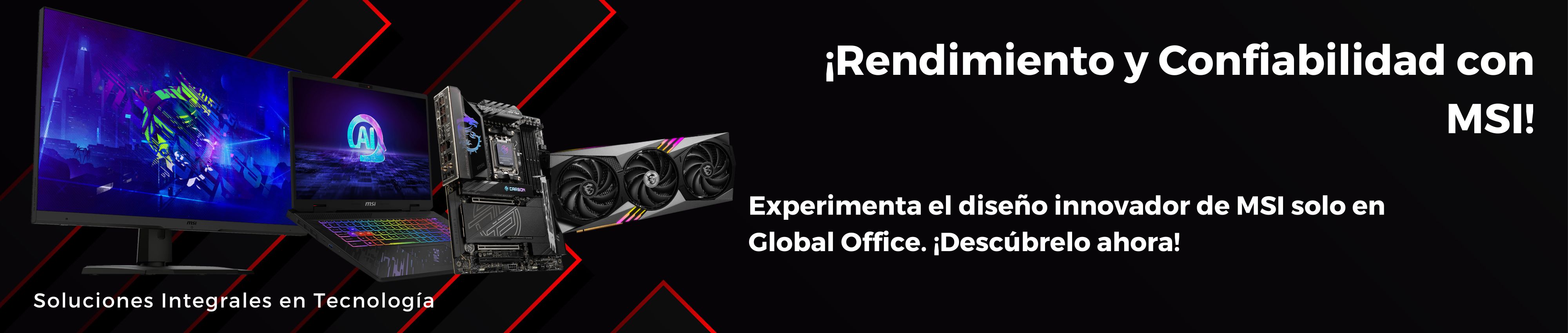 Compra laptops, impresoras, cámaras de seguridad y más en Global Office. Ofrecemos productos de tecnología, línea blanca, y sistemas CCTV con envío en todo México.