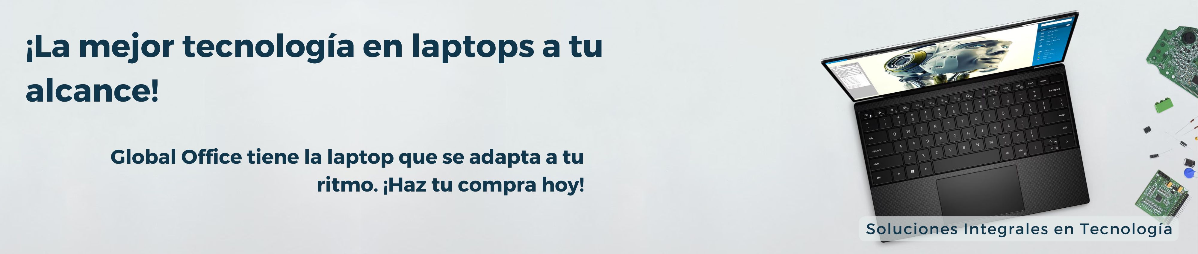 Compra laptops, impresoras, cámaras de seguridad y más en Global Office. Ofrecemos productos de tecnología, línea blanca, y sistemas CCTV con envío en todo México.